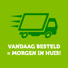 Vandaag besteld = morgen in huis